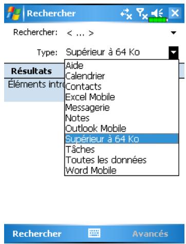 E-TEN M600+ - Rechercher la mémoire disponible - 1