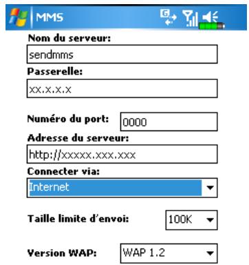 E-TEN M600+ - Configurer la boîte de messagerie MMS - 5