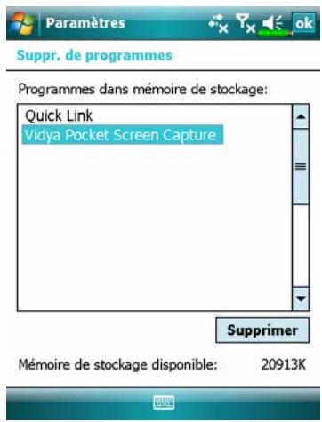 E-TEN M700 - Supprimer des programmes - 1