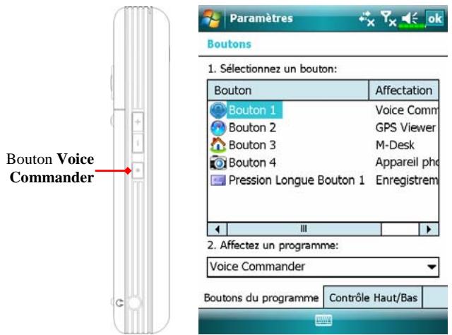 E-TEN M700 - Démarrer Voice Commander - 1