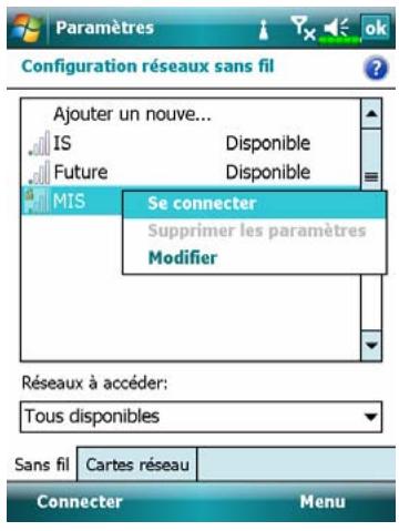 E-TEN M700 - Configurer notre réseau sans fil - 8