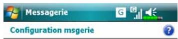 E-TEN M700 - Configuration du serveur de messagerie électronique - 2