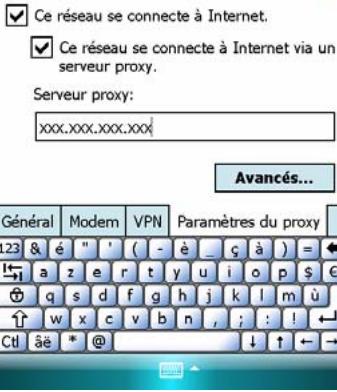 E-TEN M700 - Tapotez sur Paramètres, l'onglet Connexions, Connexions puis sur l'onglet Tâches. - 2