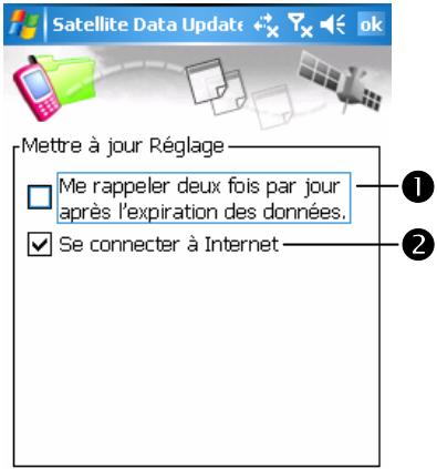E-TEN M700 - Programmes, GPS puis sur satellite data update. - 4