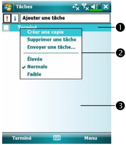 E-TEN M700 - Menu pop-up - 1