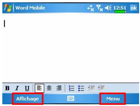 E-TEN M700 - Entrer des informations dans votre Pocket - 3