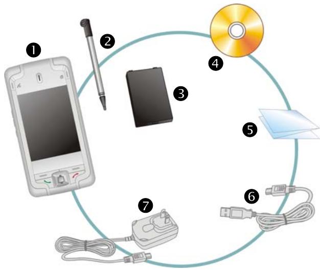 E-TEN M700 - Contenu du paquet - 1