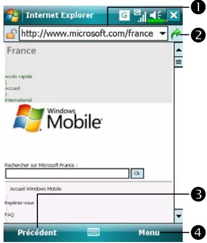 E-TEN M700 - Utiliser Internet Explorer - 1
