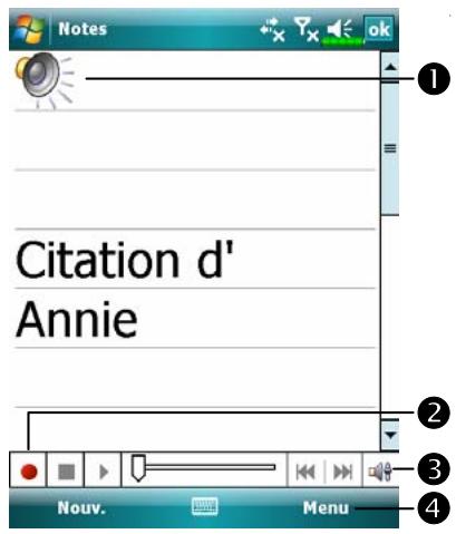 E-TEN M700 - Enregistrer un message - 1