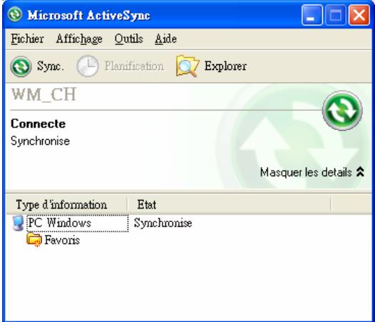 E-TEN M700 - Synchronisation USB - 3