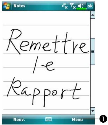 E-TEN M700 - Écrire sur l'écran - 1