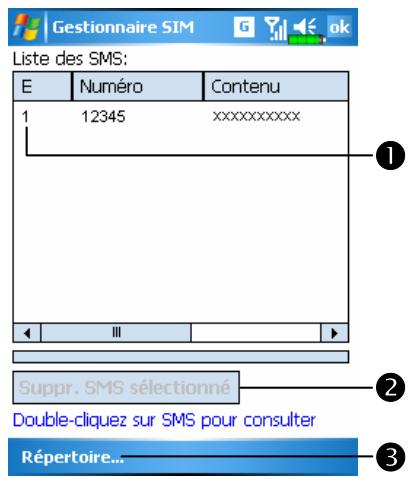 E-TEN M700 - Gestion SMS - 1