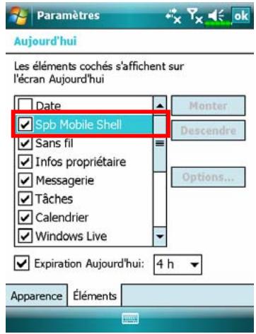 E-TEN X800 - Configurer votre Spb Mobile Shell - 3