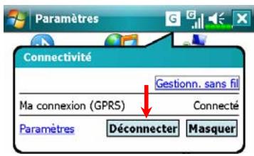 E-TEN X800 - Terminer une connexion GPRS - 1