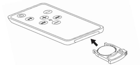 KLIPSCH IGROOVE SXT - Skifte batteriet i fjernkontrollen - 1