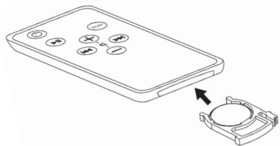 KLIPSCH IGROOVE SXT - Ausweiseln der Batterie in der Fernbedienung - 1
