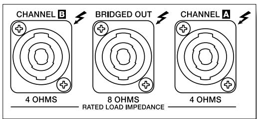 ELECTRO-VOICE CP2200 - POWER AMP OUTPUT CONNECTORS - 1