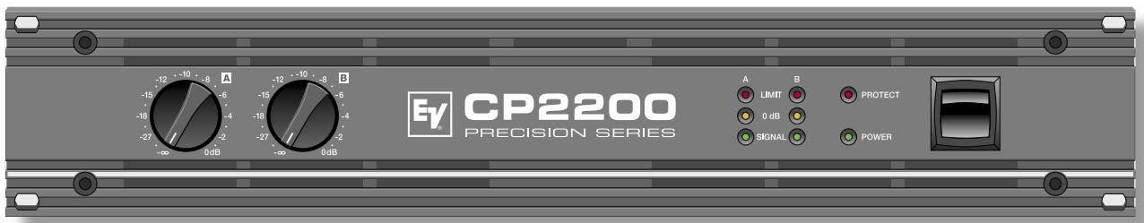 ELECTRO-VOICE CP2200 - Achtung: Die max. Umgebungstemperatur von +40^ soll für störungsfreien Betrieb nicht übersritten werden. - 1
