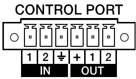 ELECTRO-VOICE RCM-26 - 7, CONTROL PORT - 1