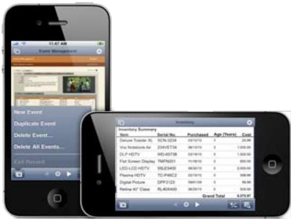 FILEMAKER GO - Filemaker go pour iphone est-il adaptable à vos besoins? - 1