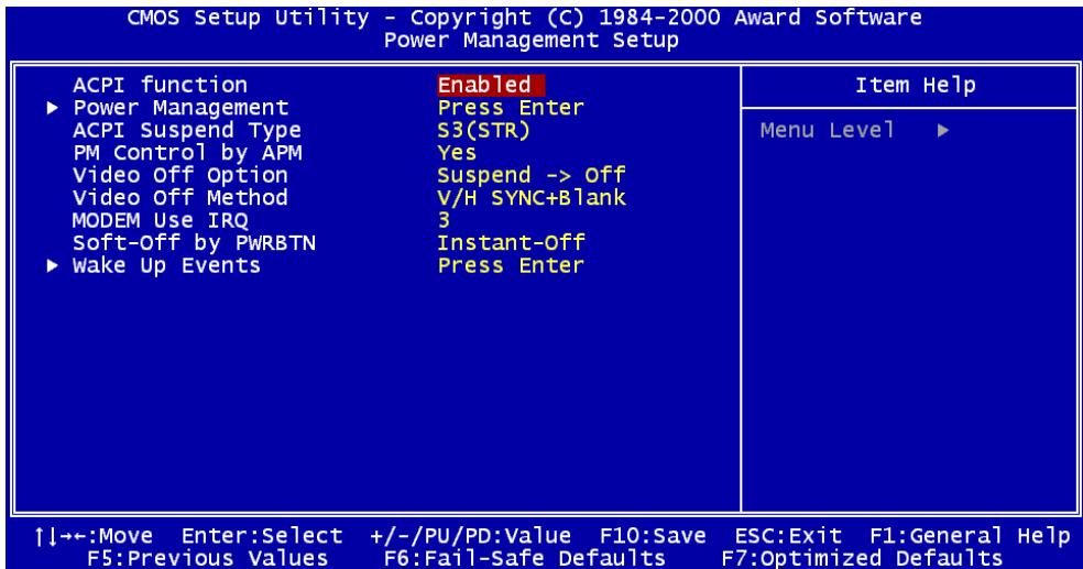 AOPEN AK33 - Power Management Setup - 1