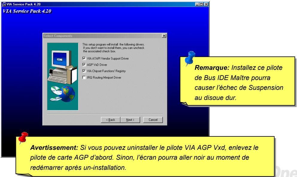 AOPEN AK33 - Installes le pilote VIA 4 in 1 - 1