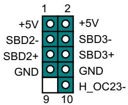 AOPEN AX37PRO - Supporter 2ème &amp; 3ème Port USB - 2