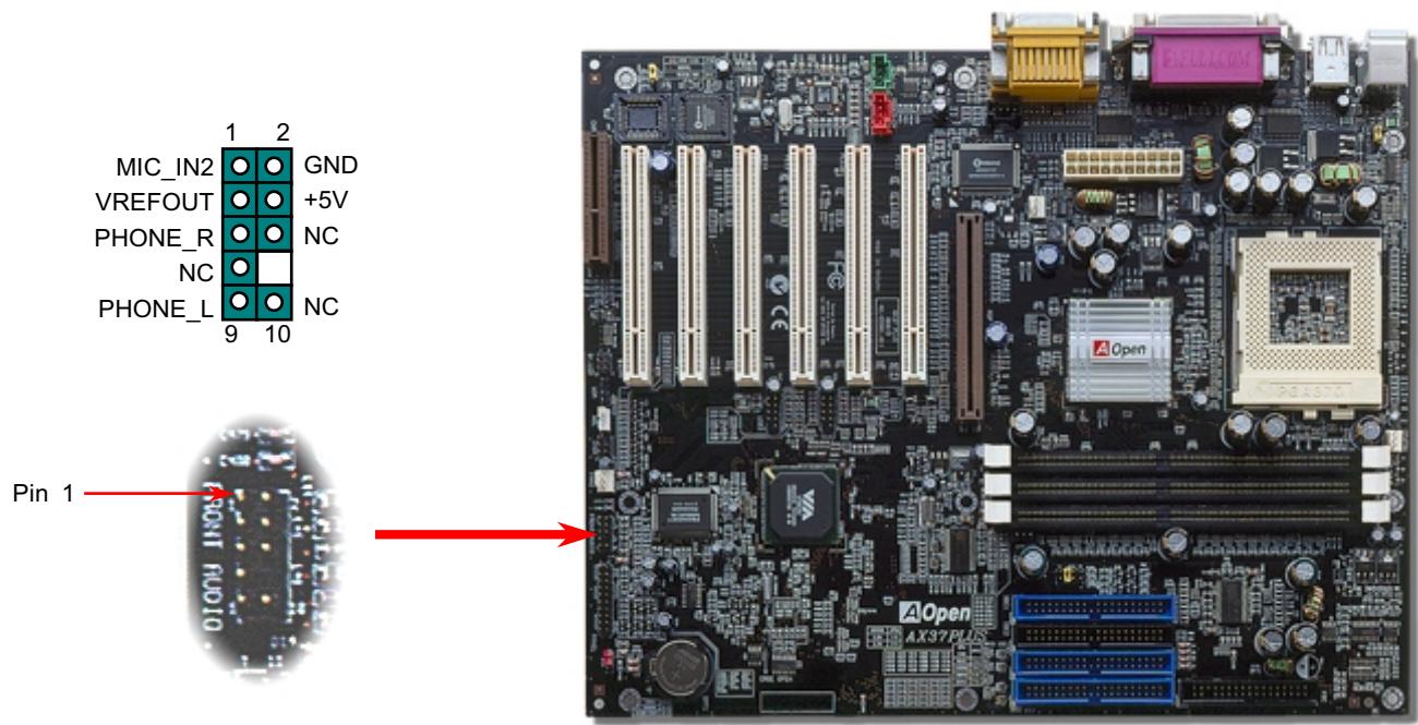 AOPEN AX37PRO - Connecteur Audio au Panneau Avant - 1