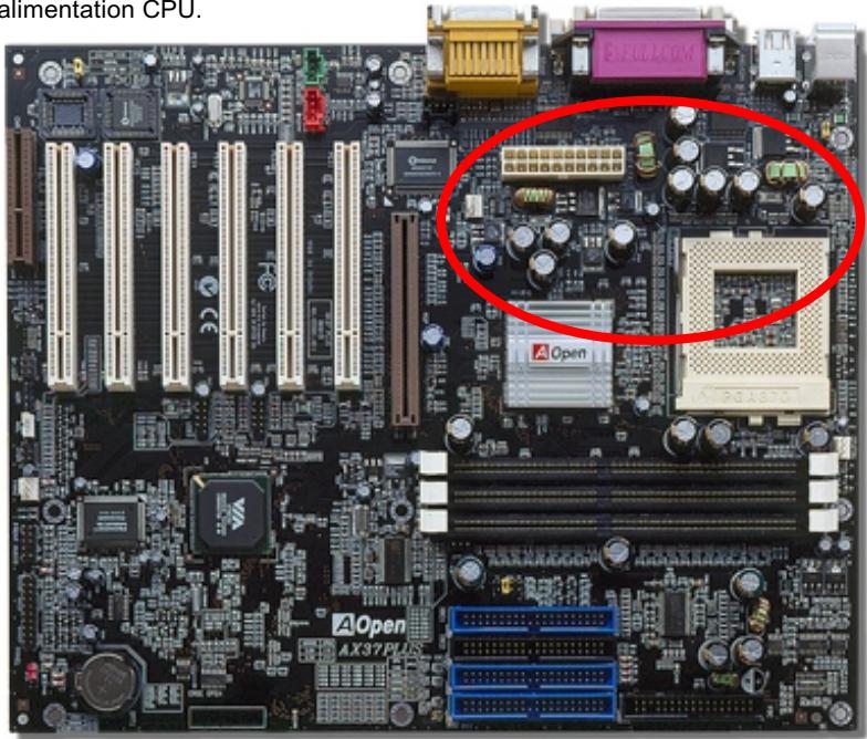 AOPEN AX37PRO - Basse capacité ESR de 2200 f - 1