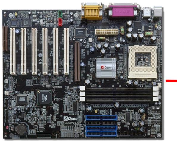 AOPEN AX37PRO - JP23 Rapport Horloge FSB/PCI - 1