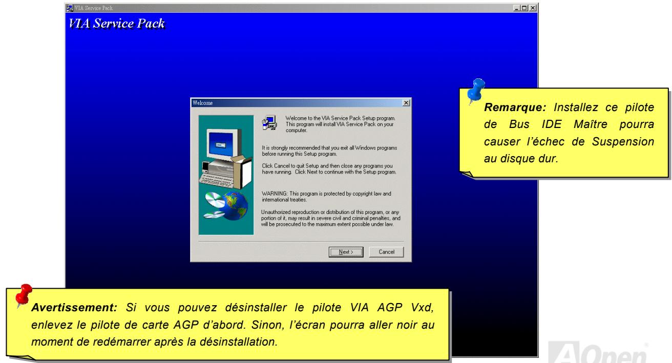 AOPEN AX37PRO - Installes le Pilote VIA 4 in 1 - 1