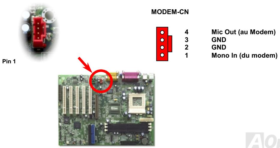 AOPEN AX3S - Connecteur modem audio - 1