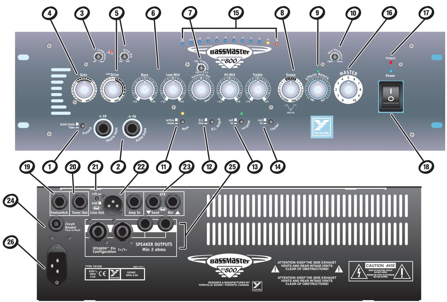 TRAYNOR XS800H - bassMaster - 1