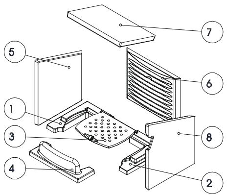AUSTRO FLAMM BINGO - PROSPETTO DEI RICAMBI PRINCIPALI - 1