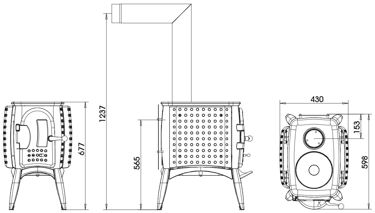 AUSTRO FLAMM GUSSOFEN G1 - Gussofen G1 - 2