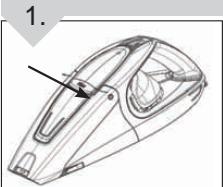 DIRT DEVIL BD10125 - Retrait et remplacement du filtre - 1