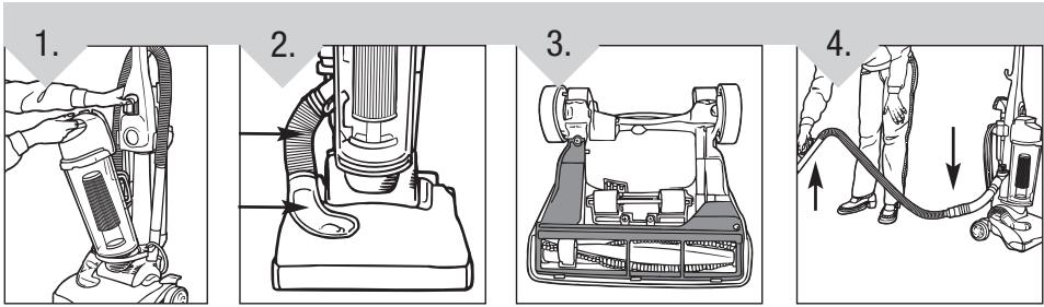 DIRT DEVIL M085845RDI - SI SE PRESENTA UNA OBSTRUCCION AL USAR LOS ACCESORIOS: - 1