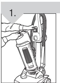 DIRT DEVIL M085845RDI - IF OBSTRUCTION DEVELOPS DURING ABOVE FLOOR CLEANING: - 1