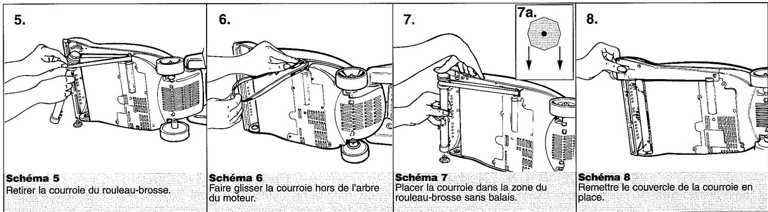 DIRT DEVIL MCE6000 - DéPOSE ET REMPLACEMENT DE LA COURROIE OU DE LA BROSSE - 2
