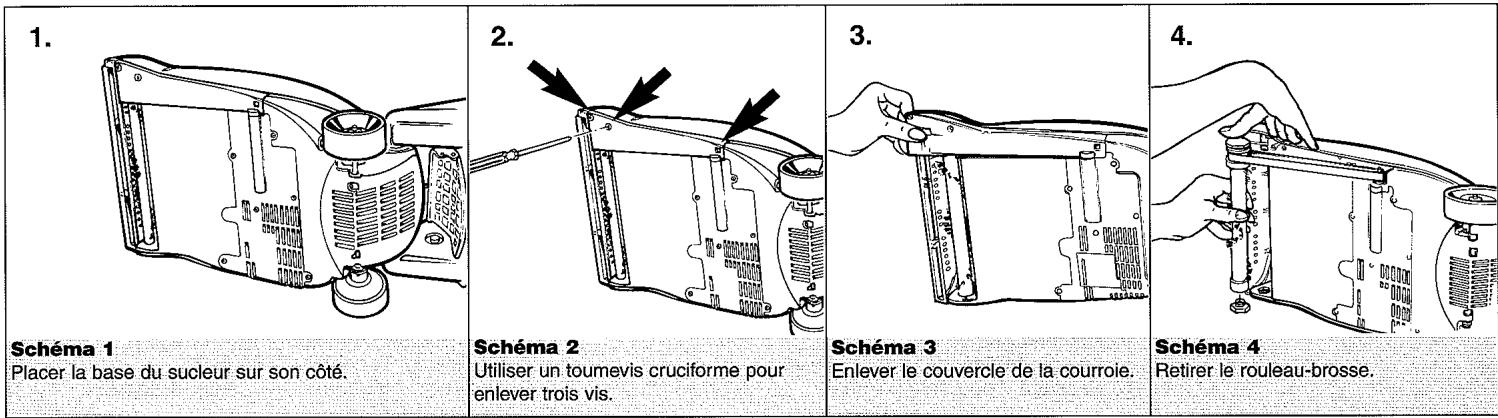 DIRT DEVIL MCE6000 - DéPOSE ET REMPLACEMENT DE LA COURROIE OU DE LA BROSSE - 1
