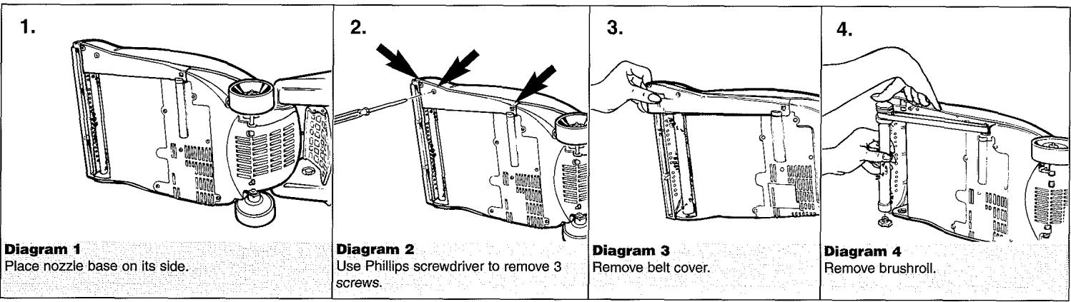 DIRT DEVIL MCE6000 - BELT OR BRUSH REMOVAL &amp; REPLACEMENT - 1