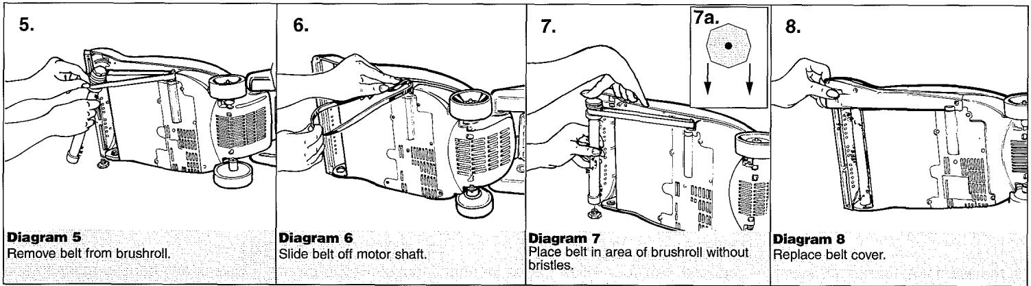 DIRT DEVIL MCE6000 - BELT OR BRUSH REMOVAL &amp; REPLACEMENT - 2