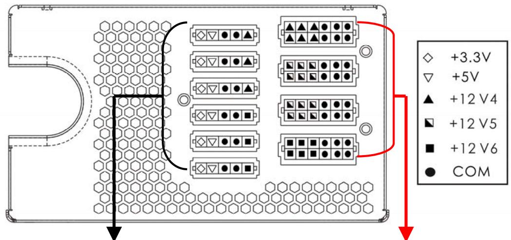 ENERMAX SGALAXY EVO EGX1050EWT - ケープルとコネクタ - 1