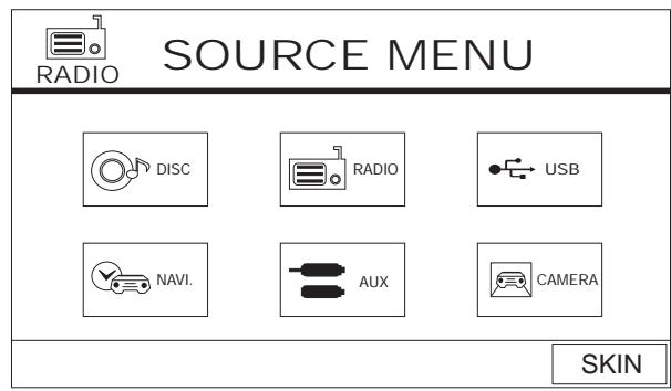 JENSEN UV9 - Source Menu - 1