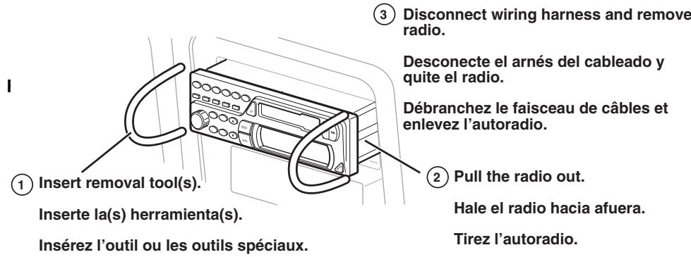 JENSEN VOYAGER MCD5112 - Remove Old Radio / Como Desmontar la radio vieja / Retrait de l'ancienne radio - 1