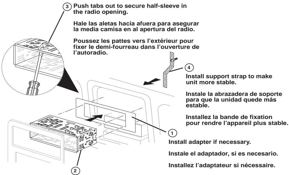 JENSEN VOYAGER MCD5112 - Install Half-Sleeve / Instalación de la camisa / Installation du demi-manchon - 1