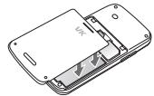 VK MOBILE VK2010 - Insertion de la carte SIM et de la batterie - 4