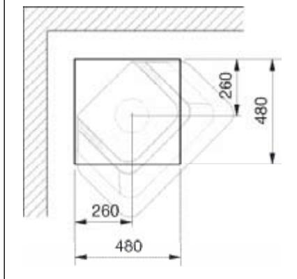 HANDOL H25 - Raccordement par le haut à travers un plafond interieur - 1