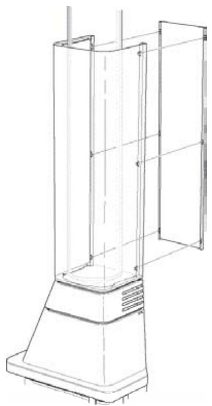 HANDOL H25 - Raccordement par le haut à travers un plafond interieur - 5