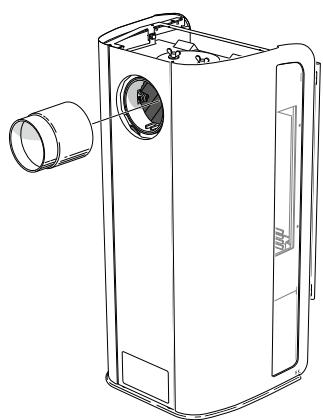 HANDOL H31 - Raccordement par l'arrière à une cheminée en maconnerie - 5